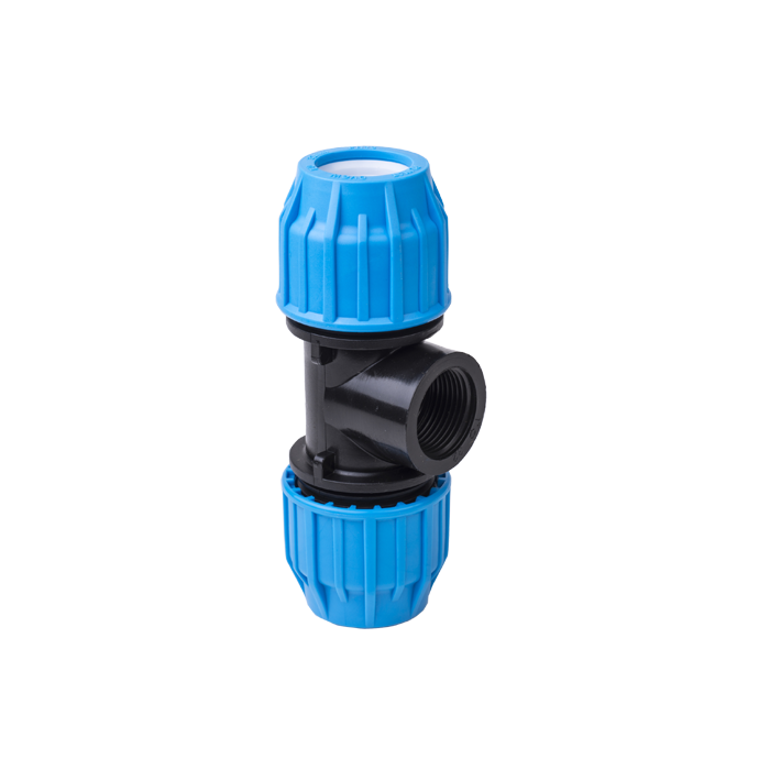 Threaded Female Tee Compression Fitting